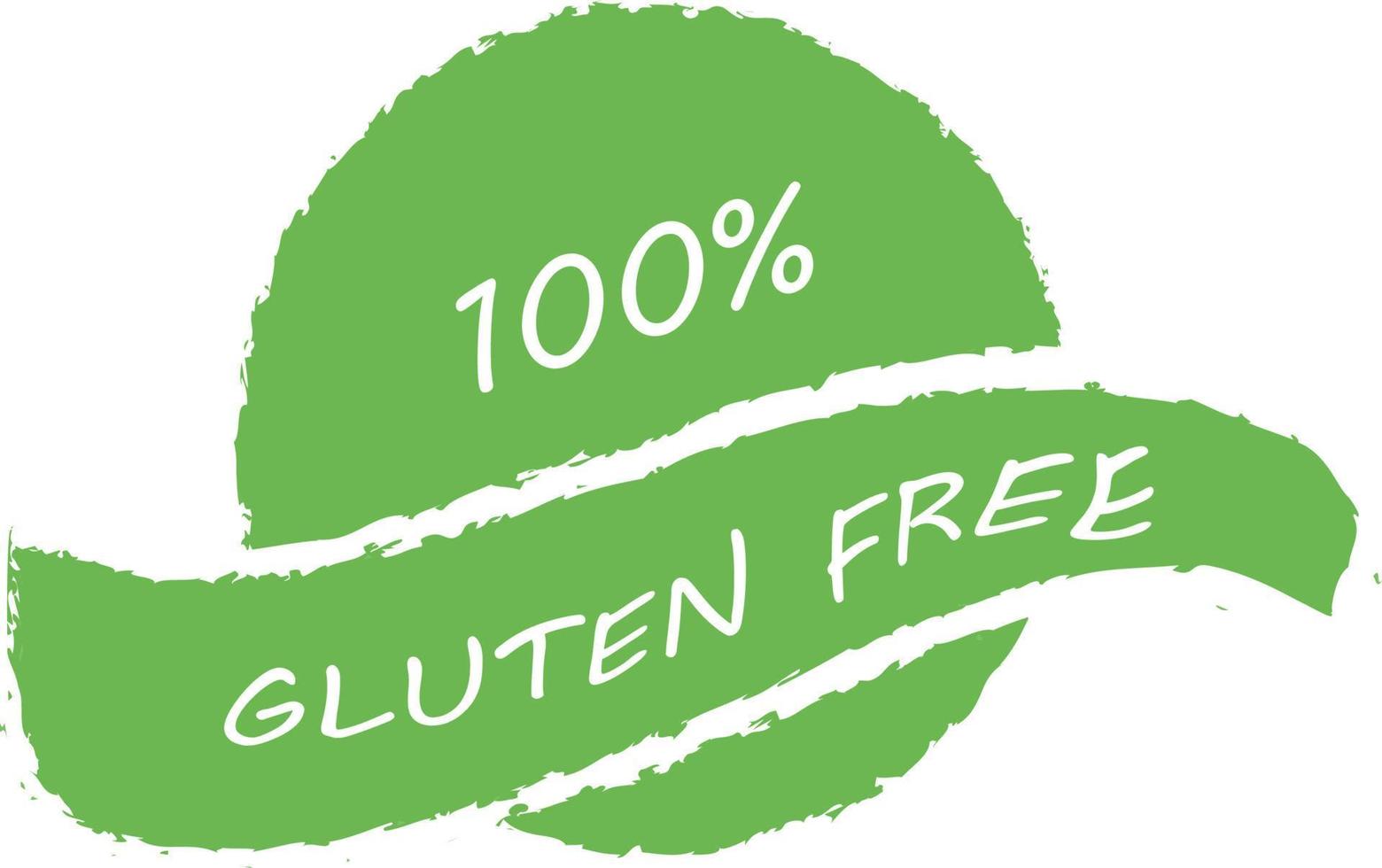 glutine gratuito cibo etichetta. vettore illustrazione.