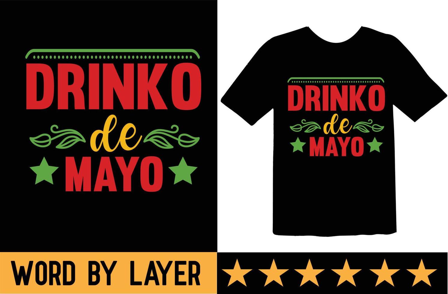 drinko de mayo svg t camicia design vettore