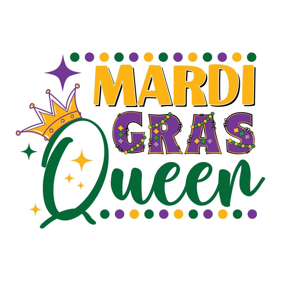 mardi gras Regina vettore