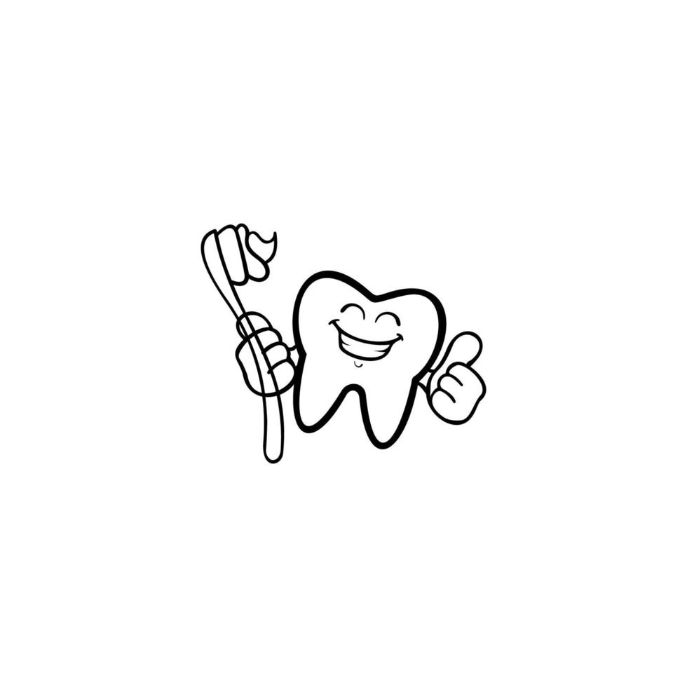 logo della clinica odontoiatrica modello vettoriale di disegno astratto dentale