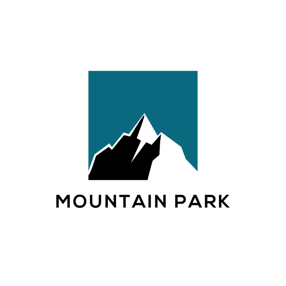 montagna parco logo disegni, semplice e pulito logo modello vettore