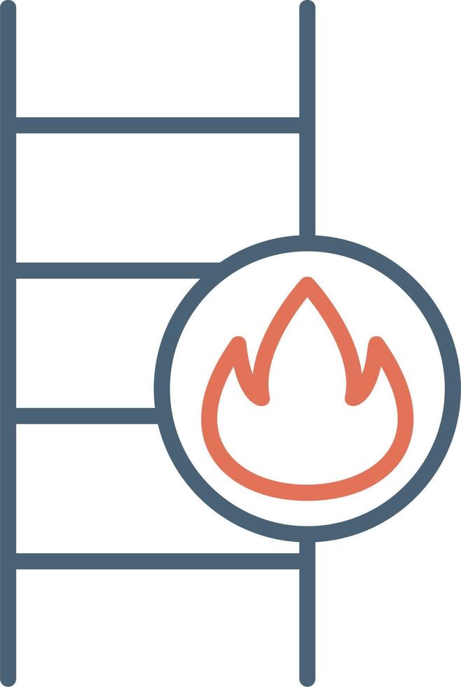 fuoco scala vettore icona