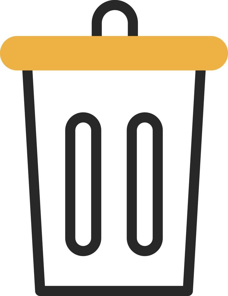 spazzatura bidone vettore icona design
