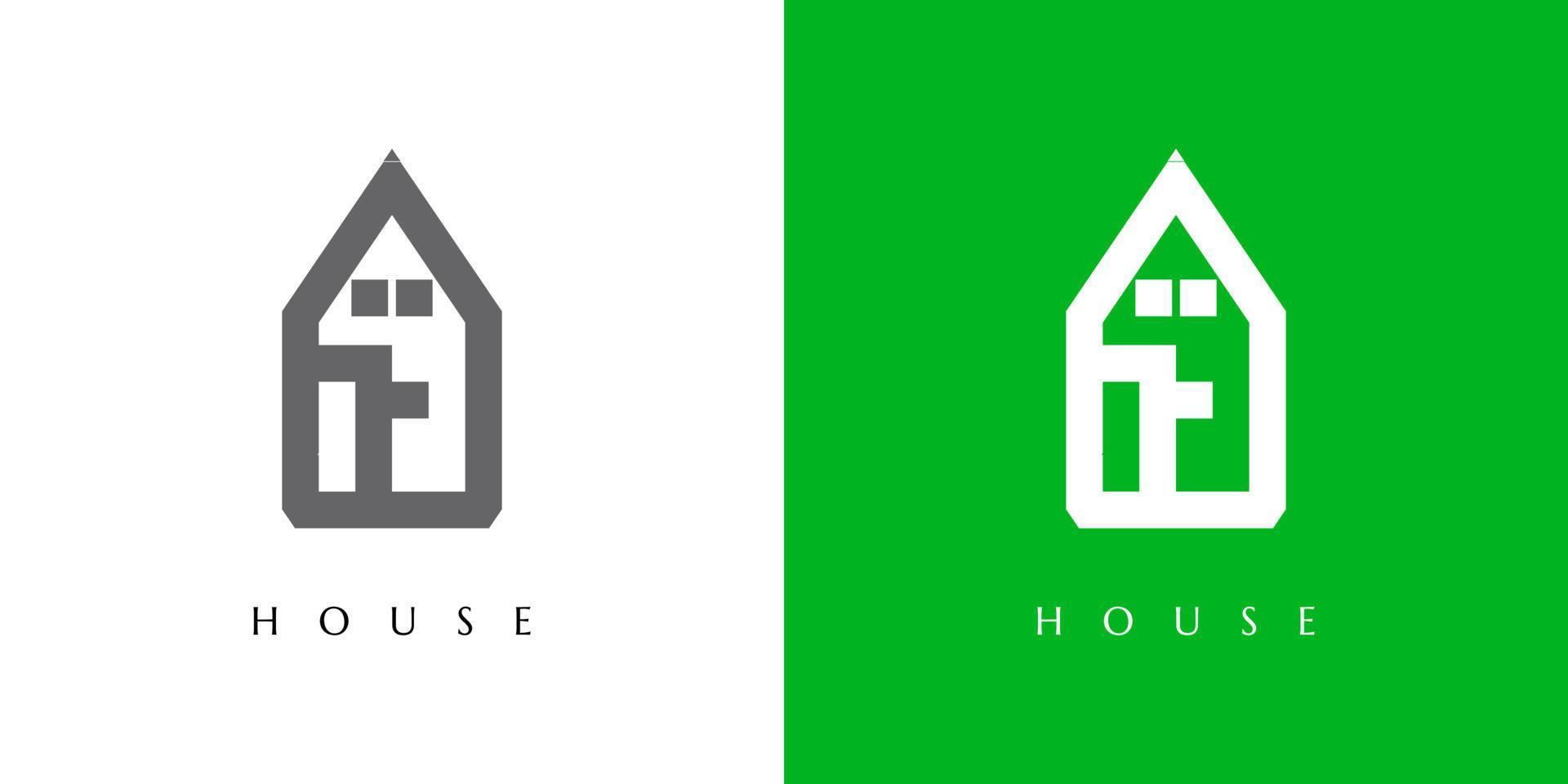 pulito Casa logo per vero tenuta azienda vettore
