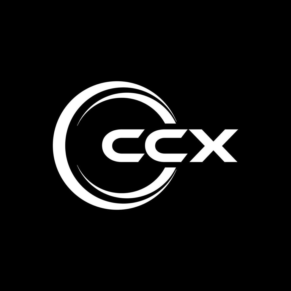 ccx lettera logo design nel illustrazione. vettore logo, calligrafia disegni per logo, manifesto, invito, eccetera.