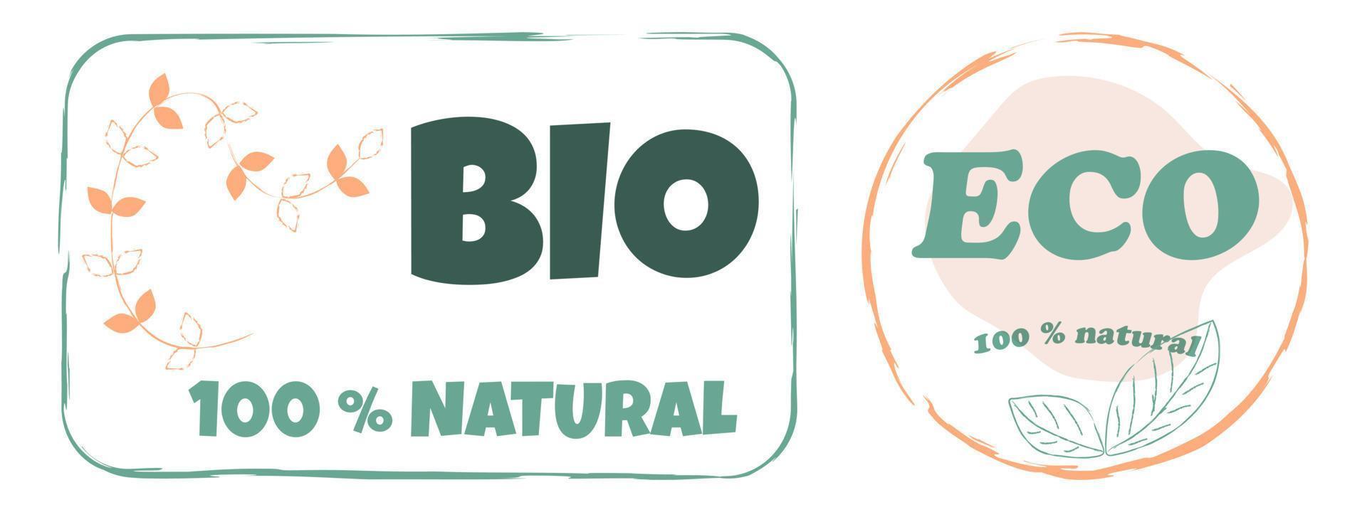 logo, etichetta per naturale Prodotto. delicato naturale design per limitato prodotti. vettore