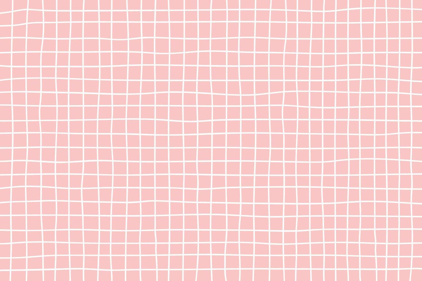 mano disegnato griglia modello sfondo su un' rosa sfondo con pastello colori. vettore illustrazione