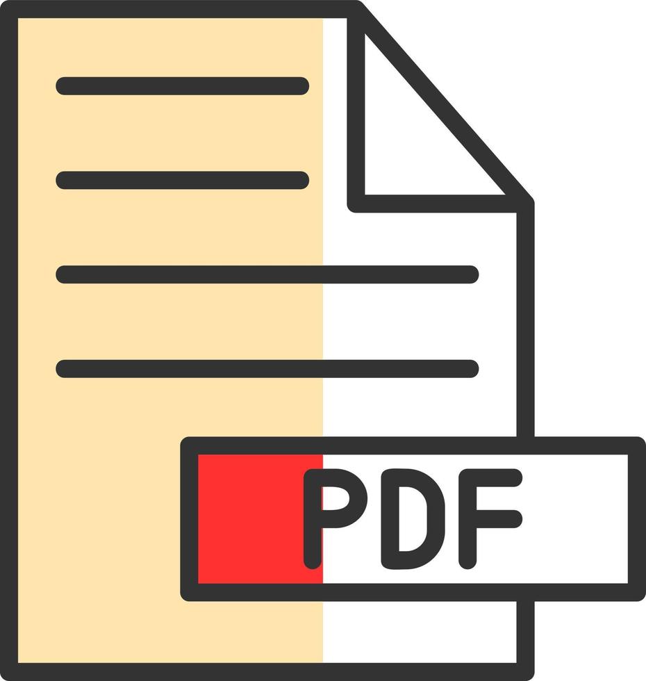 PDF vettore icona design