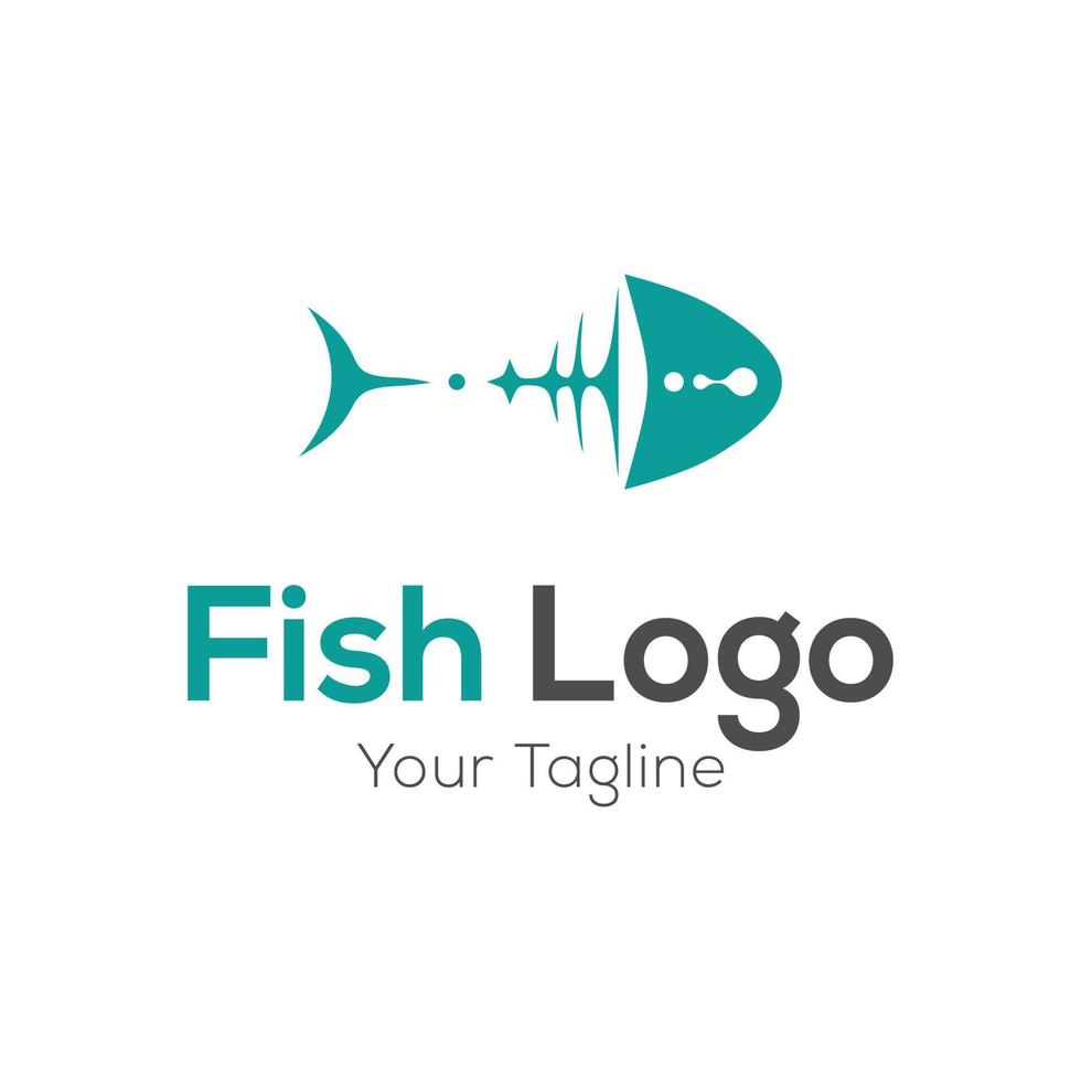 modello vettoriale di pesce logo design