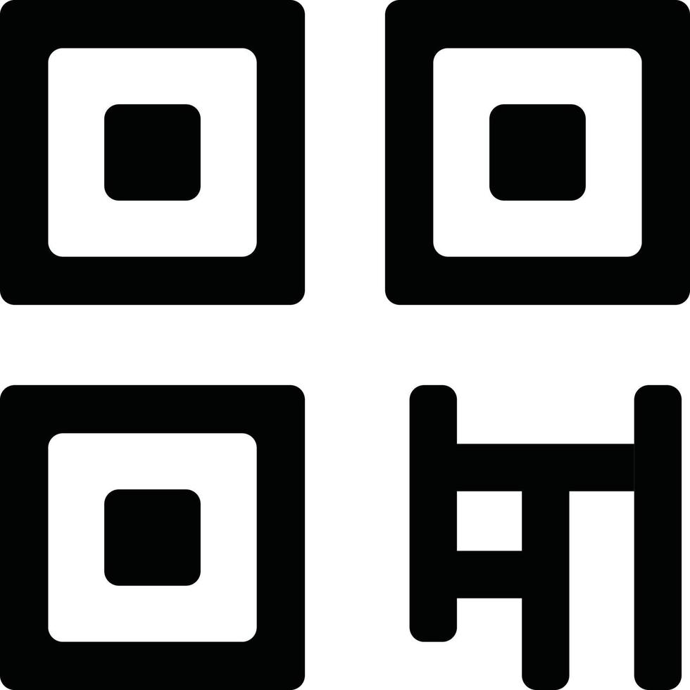 icona del codice qr vettore