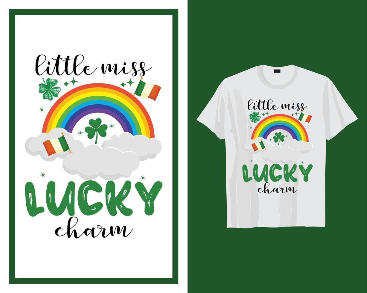 poco Perdere fortunato fascino st Patrick giorno t camicia tipografia design vettore illustrazione