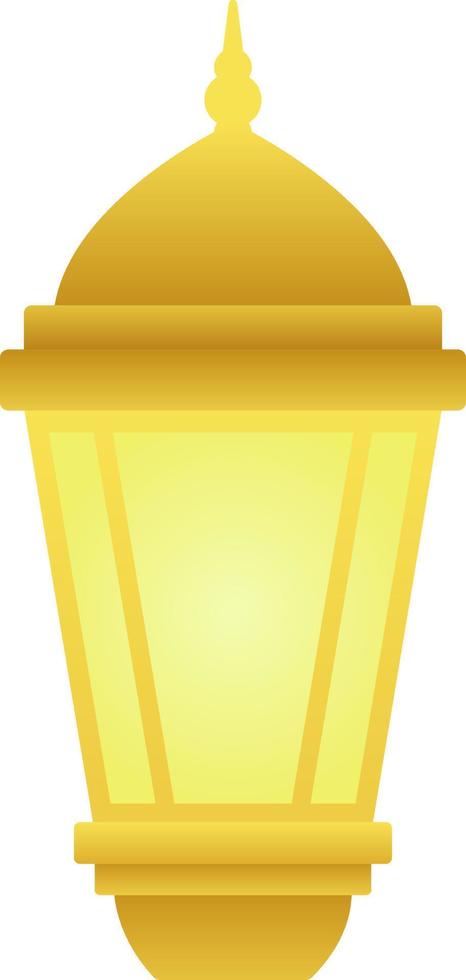 pendenza icona di d'oro islamico lanterna per ornamento Ramadan design. brillante lanterna grafico risorsa per Ramadan saluto decorazione design elemento nel musulmano cultura e Islam religione vettore