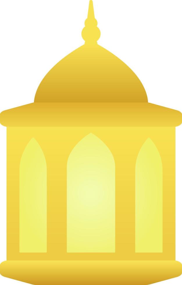 pendenza icona di d'oro islamico lanterna per ornamento Ramadan design. brillante lanterna grafico risorsa per Ramadan saluto decorazione design elemento nel musulmano cultura e Islam religione vettore