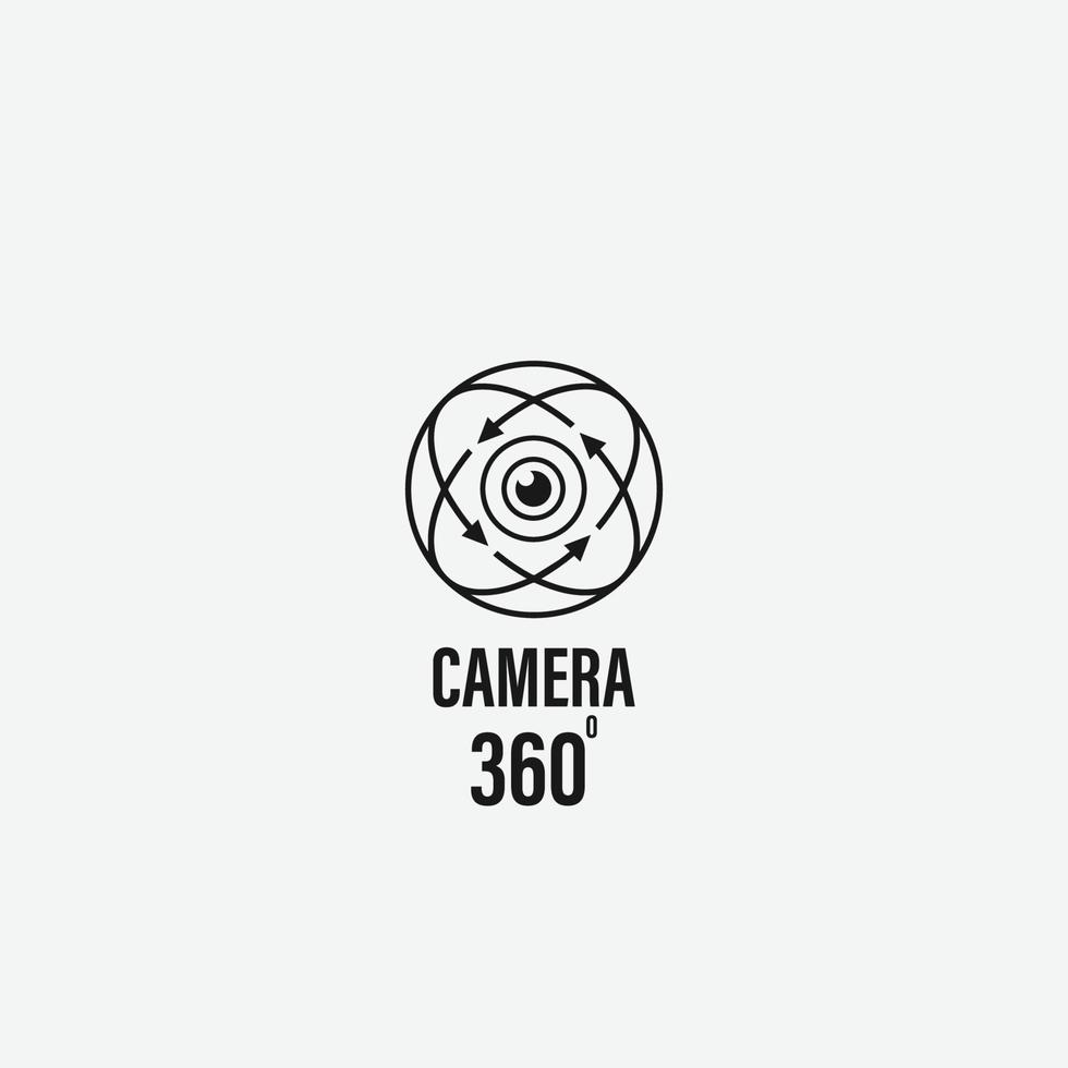 360 Camera icona vettore