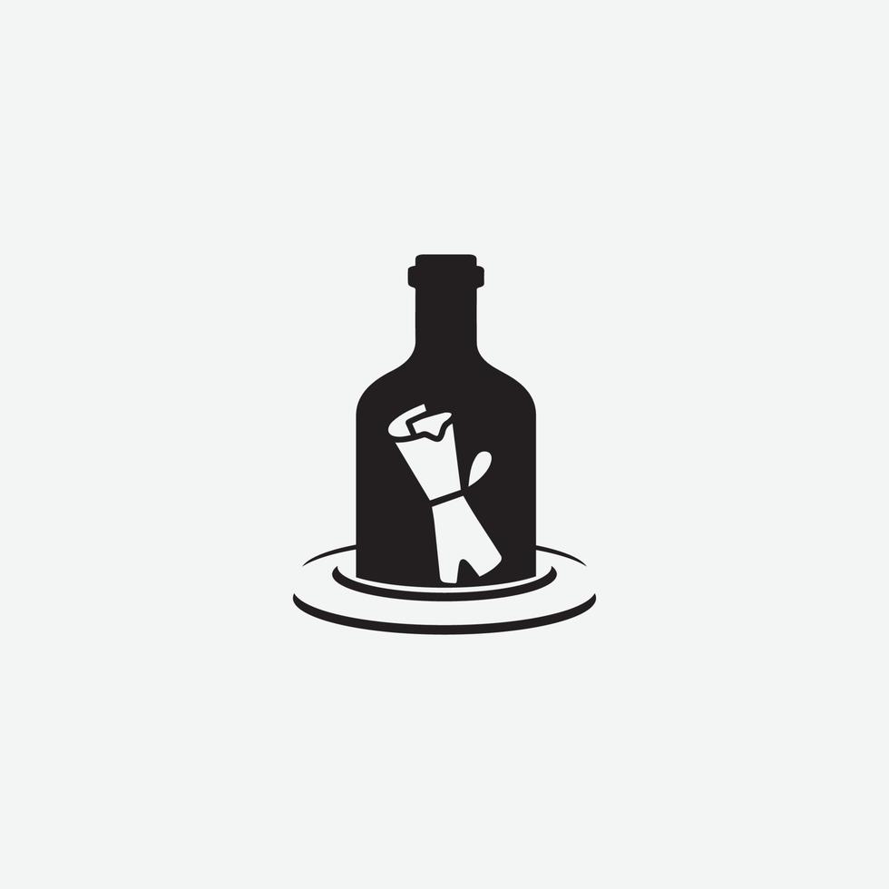 bottiglia logo vettore