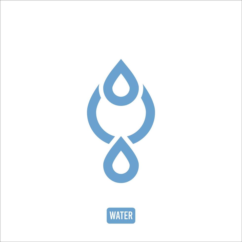 acqua icona logo vettore