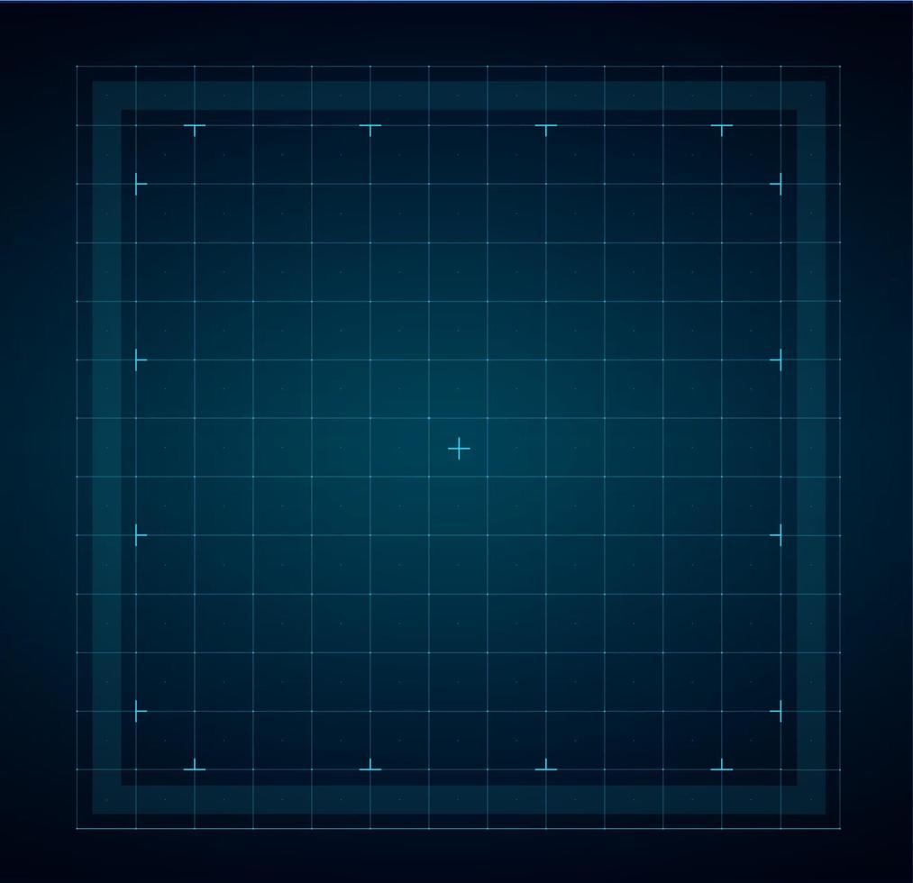 hud griglia per futuristico interfaccia, piazza modello vettore