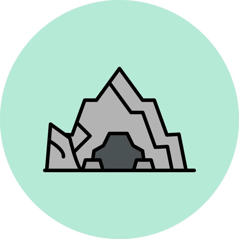 grotta vettore icona