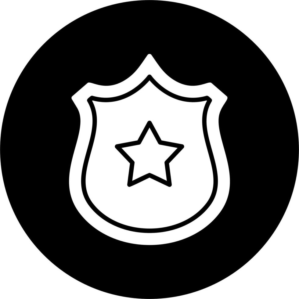 polizia distintivo vettore icona