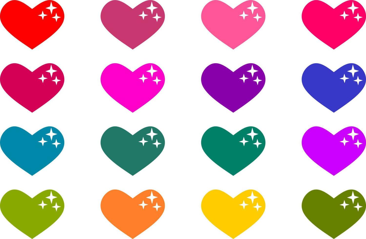 cuori vettore. design elementi per San Valentino giorno. pastello colore cuore forma. gratuito vettore. vettore