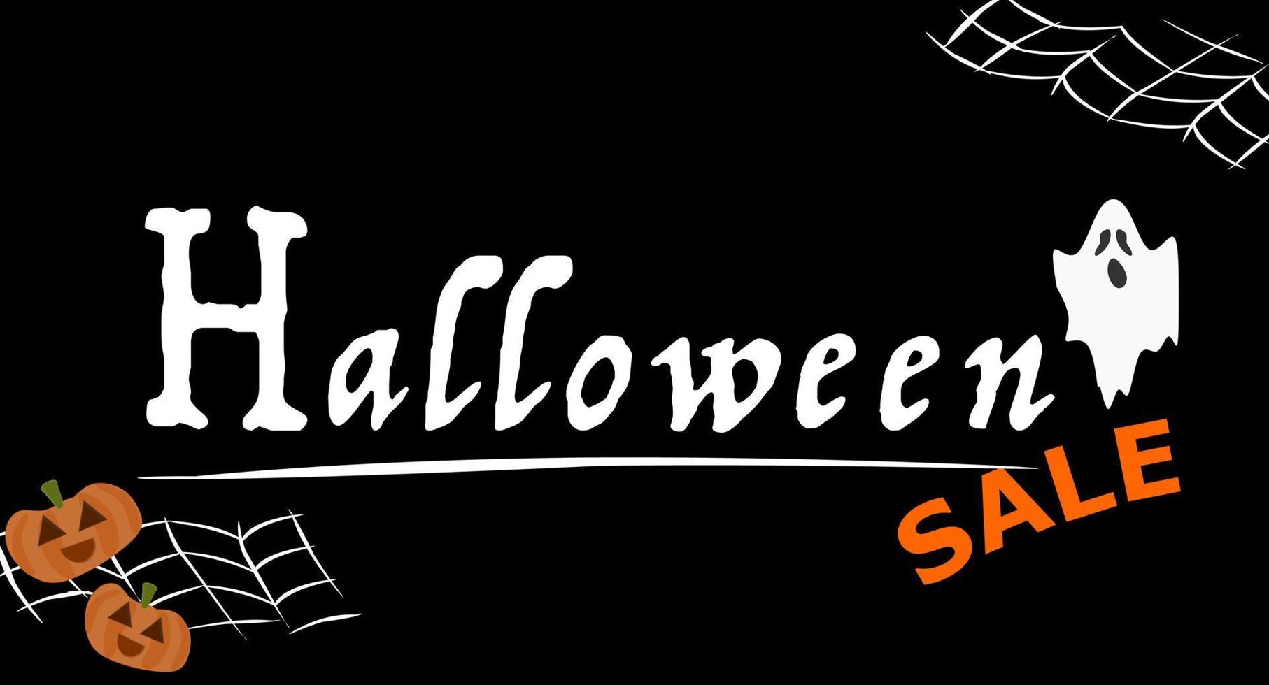 contento Halloween vendita banner o festa invito sfondo.vettore illustrazione. evento promozione sconto buio modello. gratuito vettore. vettore