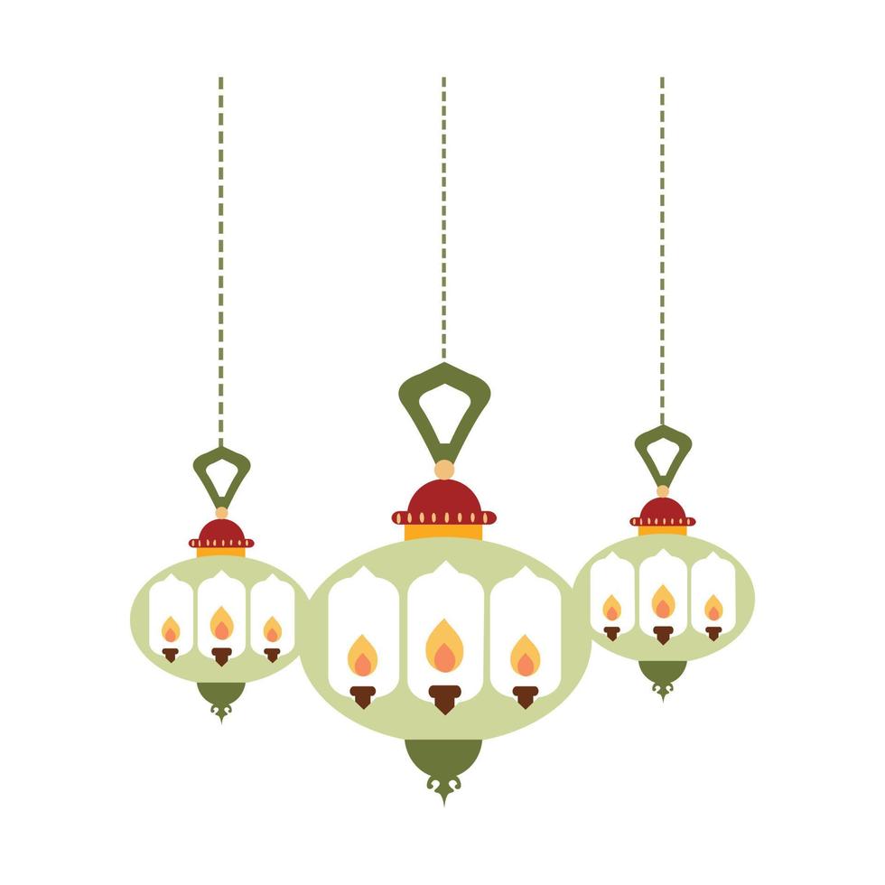 islamico lanterna illustrazione per Ramadan kareem elementi decorazione. simboli di Ramadan mubarak, sospeso oro lanterne, Arabo lampade, lanterne Luna, lanterna elemento, stella, arte, vettore e illustrazione