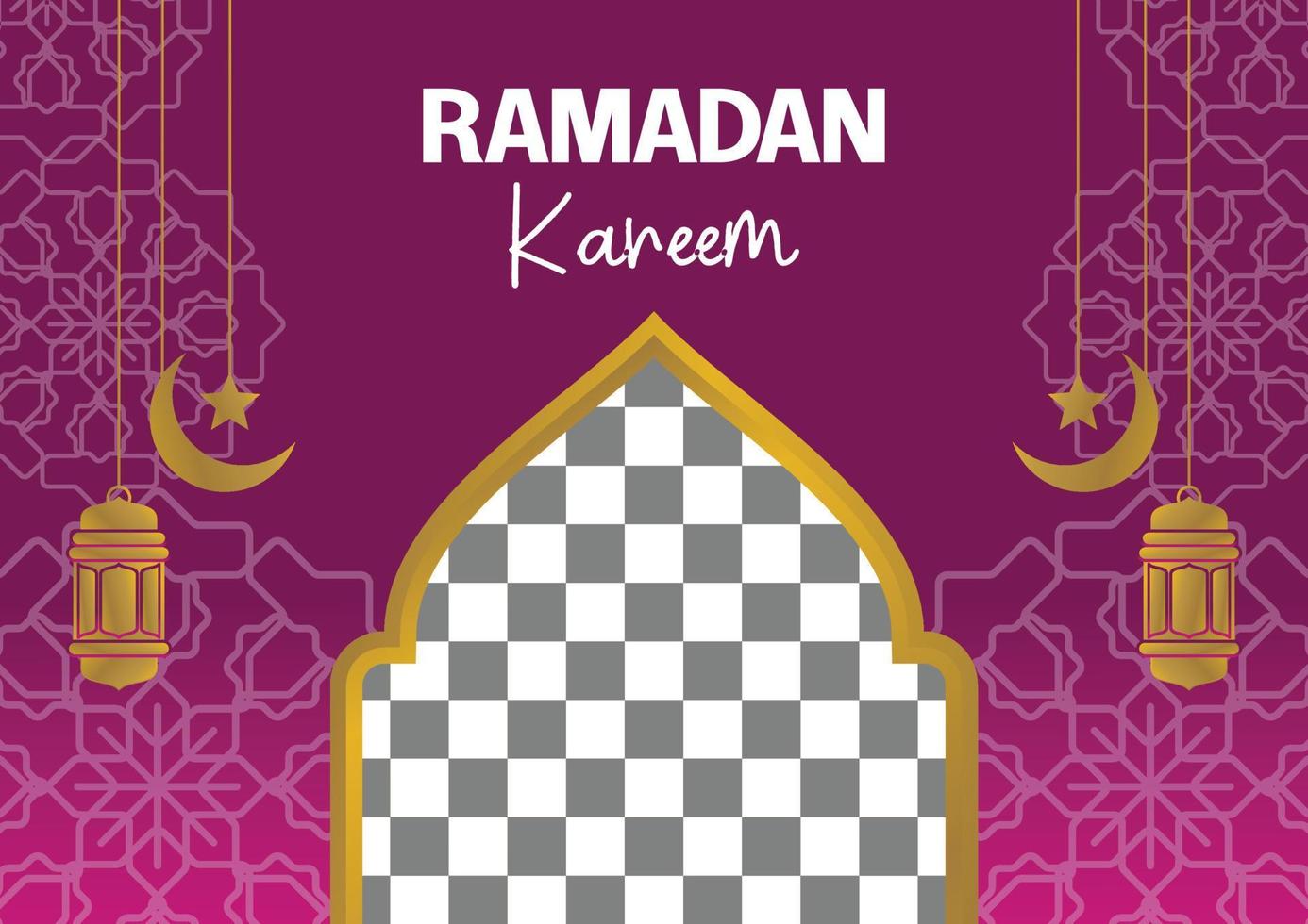 modificabile Ramadan vendita manifesto modelli. con mandala, Luna, stella e lanterna ornamenti. design per sociale media e ragnatela. vettore illustrazione