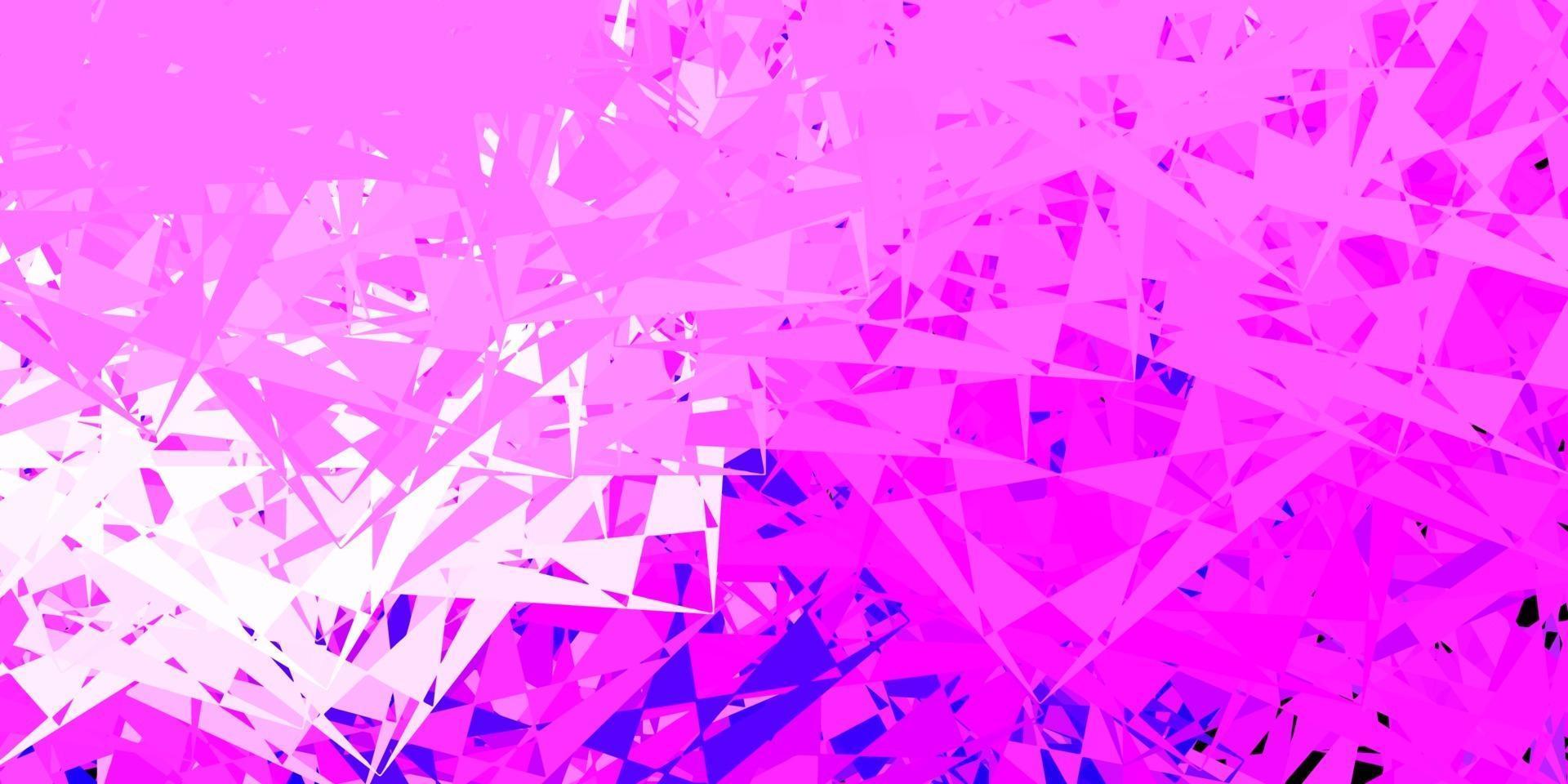 modello vettoriale viola chiaro, rosa con forme triangolari.