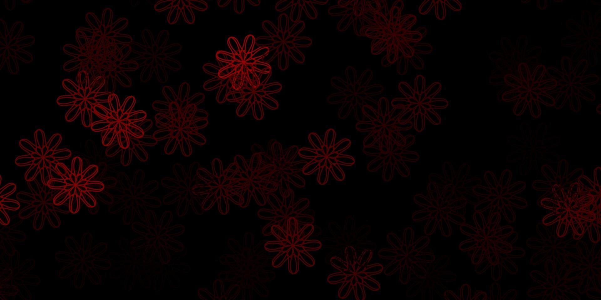 trama vettoriale rosso scuro con forme di memphis.