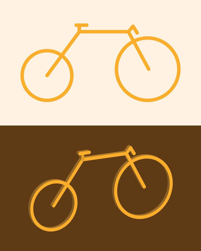 sport bicicletta semplice logo concetto. isometrico e piatto stile bciclo icona. vettore