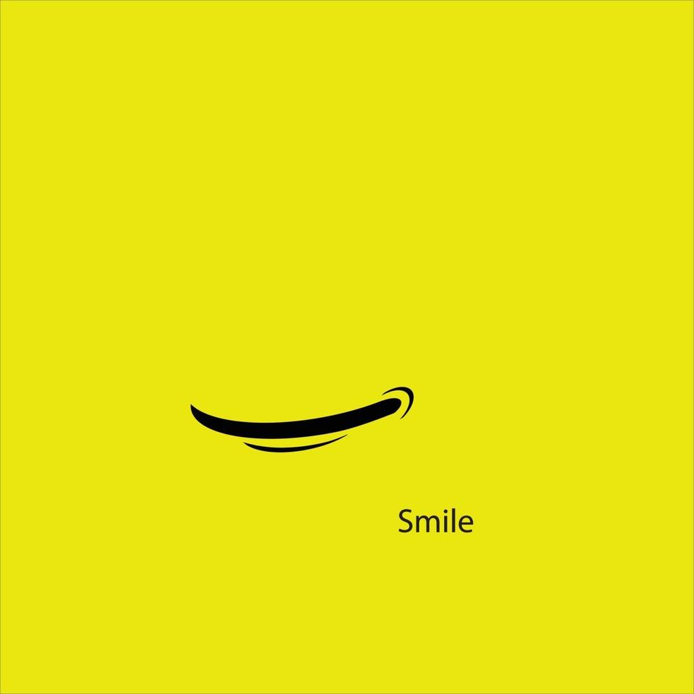sorriso icona logo template design vettoriale - vettore