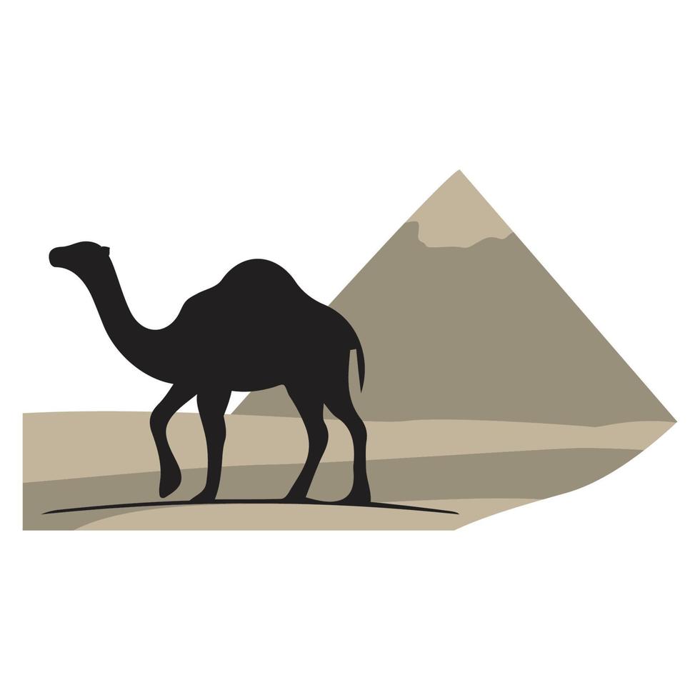 illustrazione vettoriale dell'icona del cammello