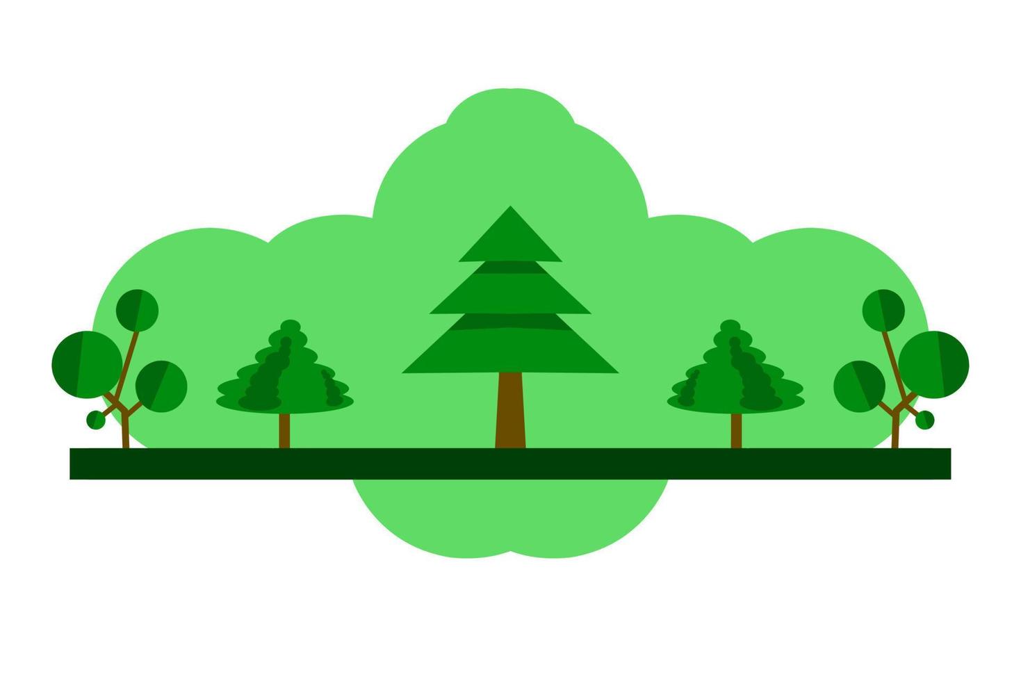 foresta design illustrazione, semplice foresta icona con elegante concetto, Perfetto per celebrazioni mondo foresta giorno vettore