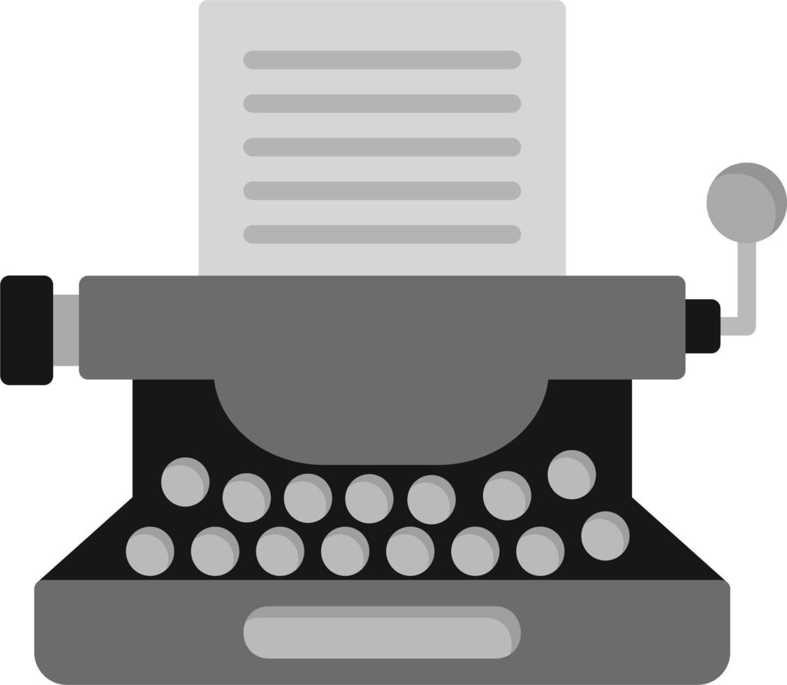 icona di vettore della macchina da scrivere