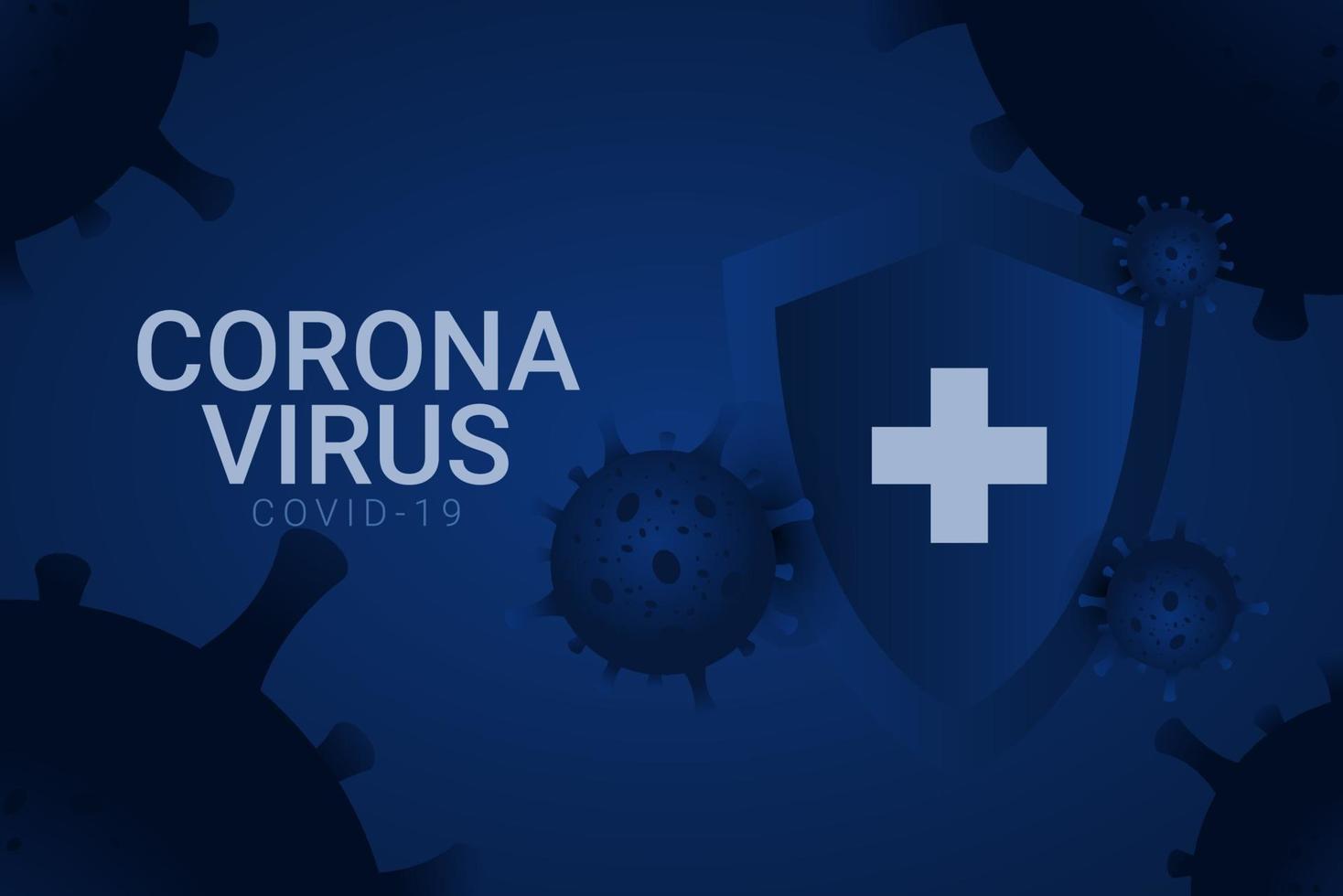 illustrazione di progettazione del modello di vettore del virus corona covid-19