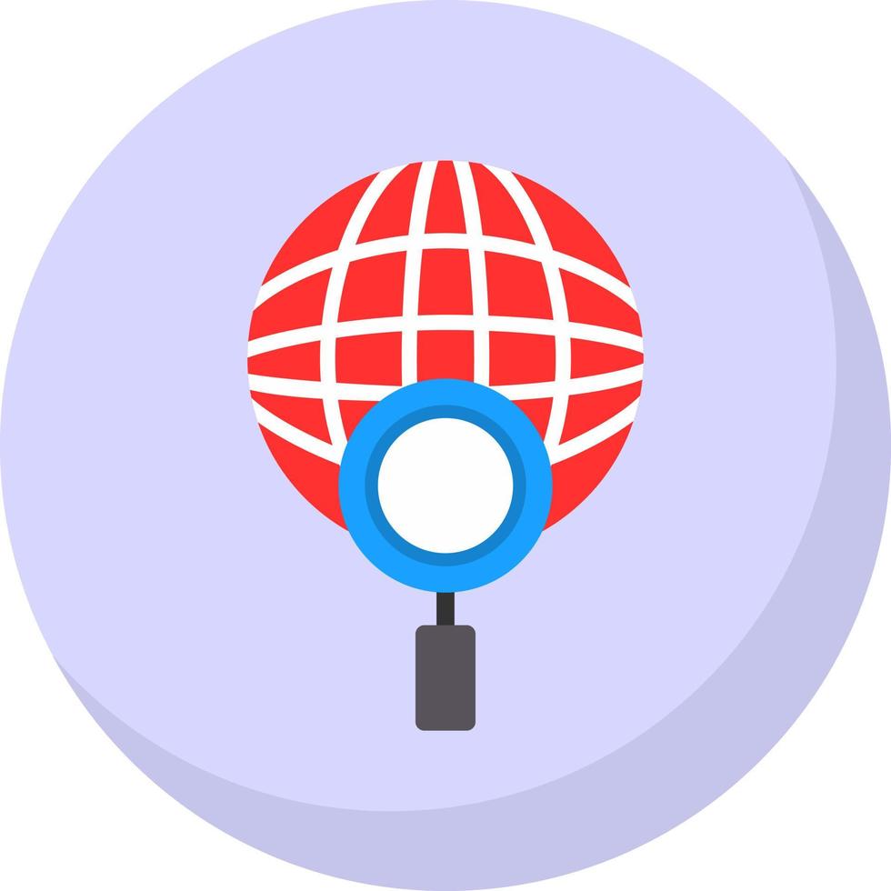 globale ricerca vettore icona design