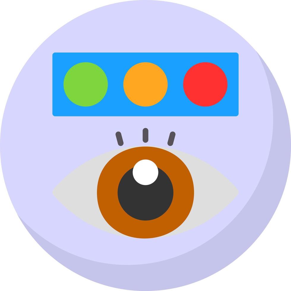 colore cecità test vettore icona design