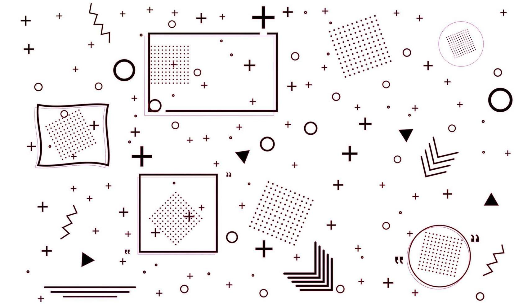 carta di memphis con forme geometriche. design di moda di lusso vettore