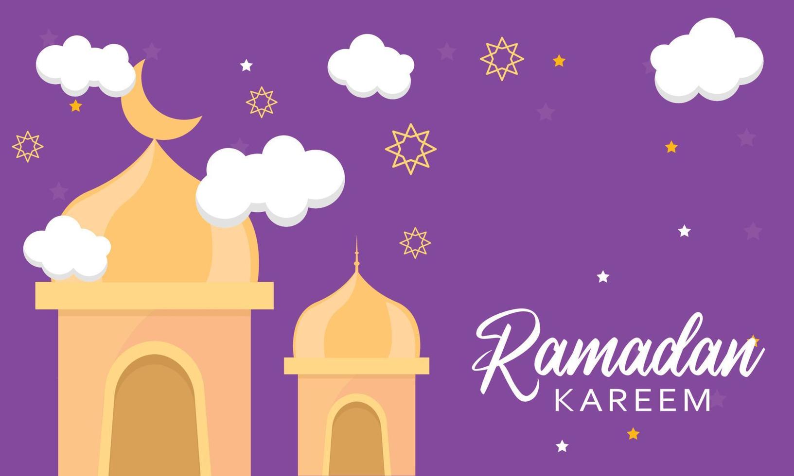 piatto Ramadan design sfondo vettore