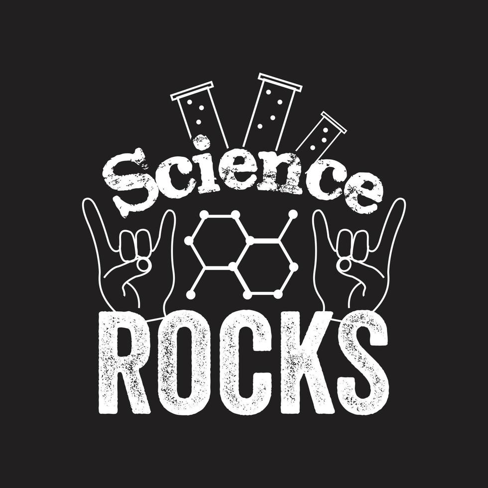 design della maglietta della scienza vettore