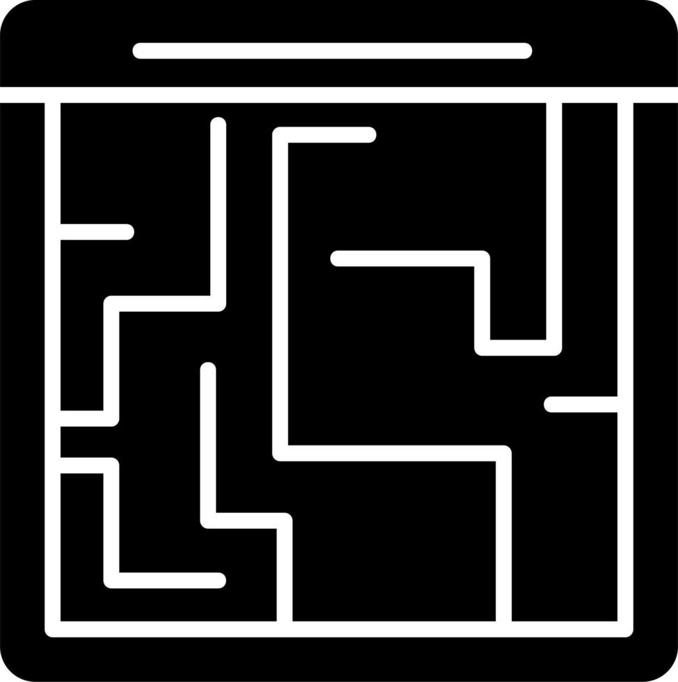 labirinto vettore icona
