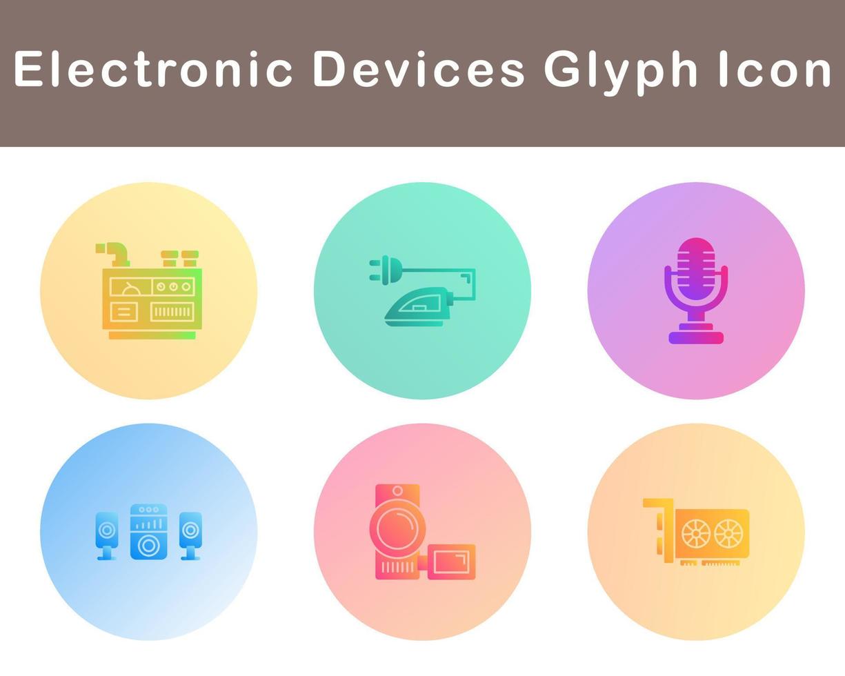 elettronico dispositivi vettore icona impostato