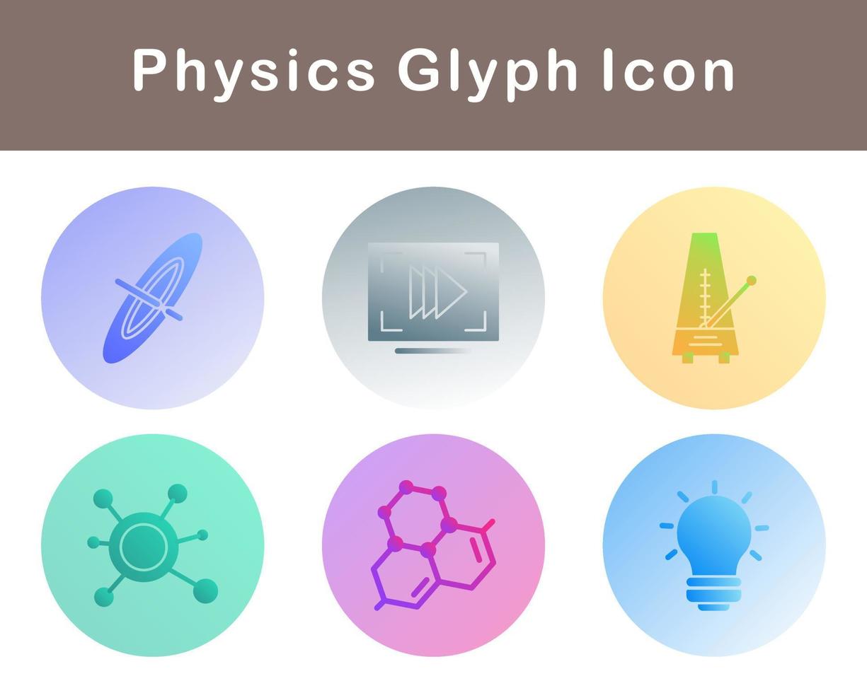 fisica vettore icona impostato