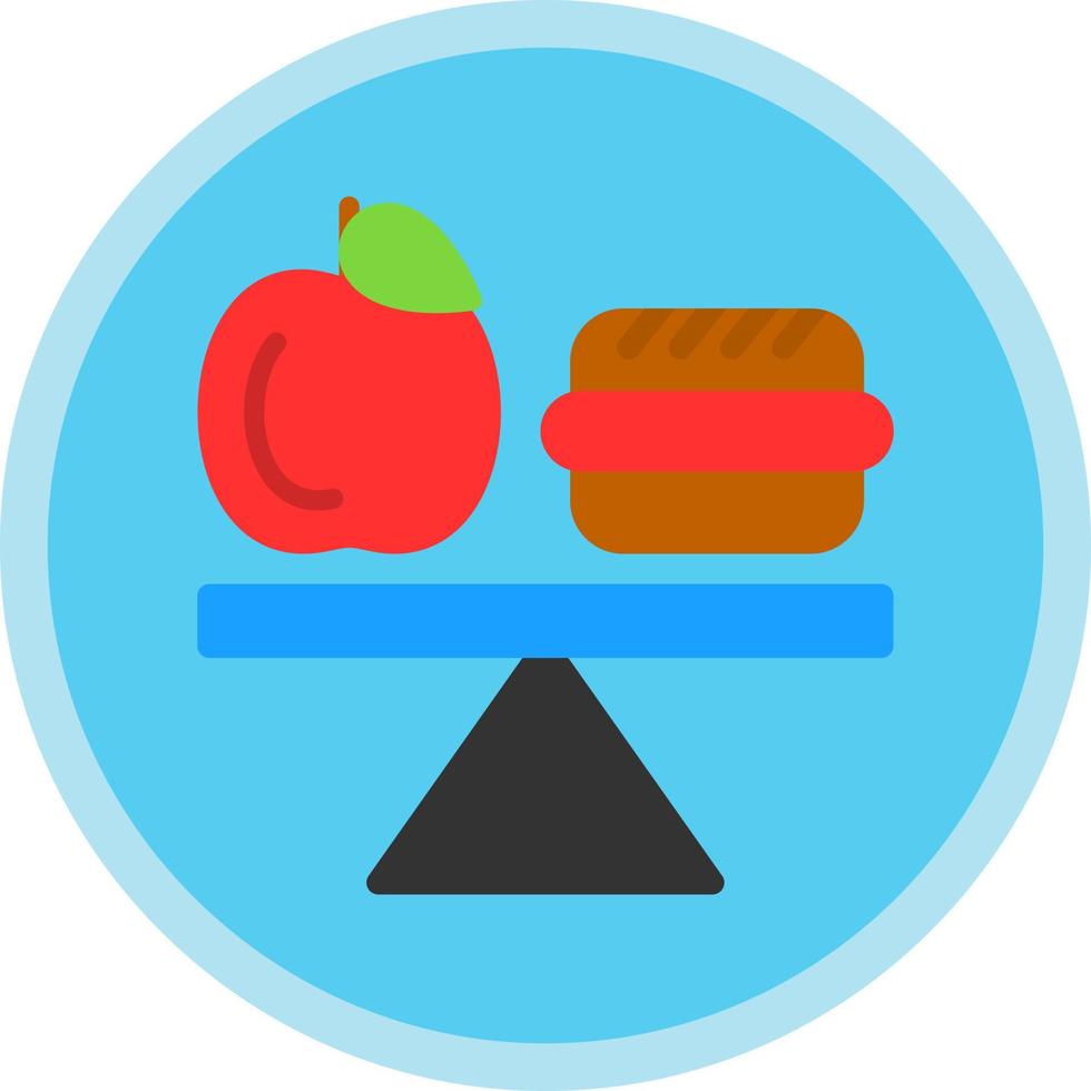 equilibrato dieta vettore icona design