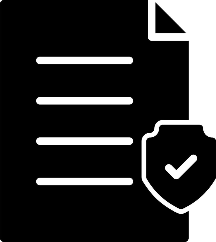 documento protezione vettore icona