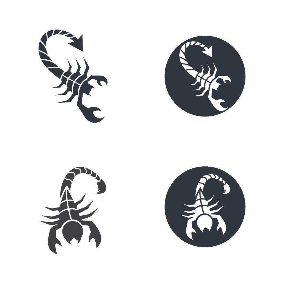 illustrazione di immagini del logo dello scorpione vettore