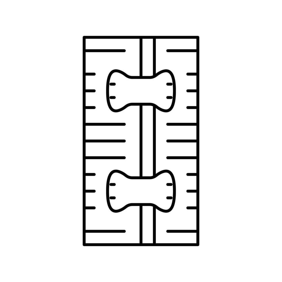 rullo bendare primo aiuto linea icona vettore illustrazione