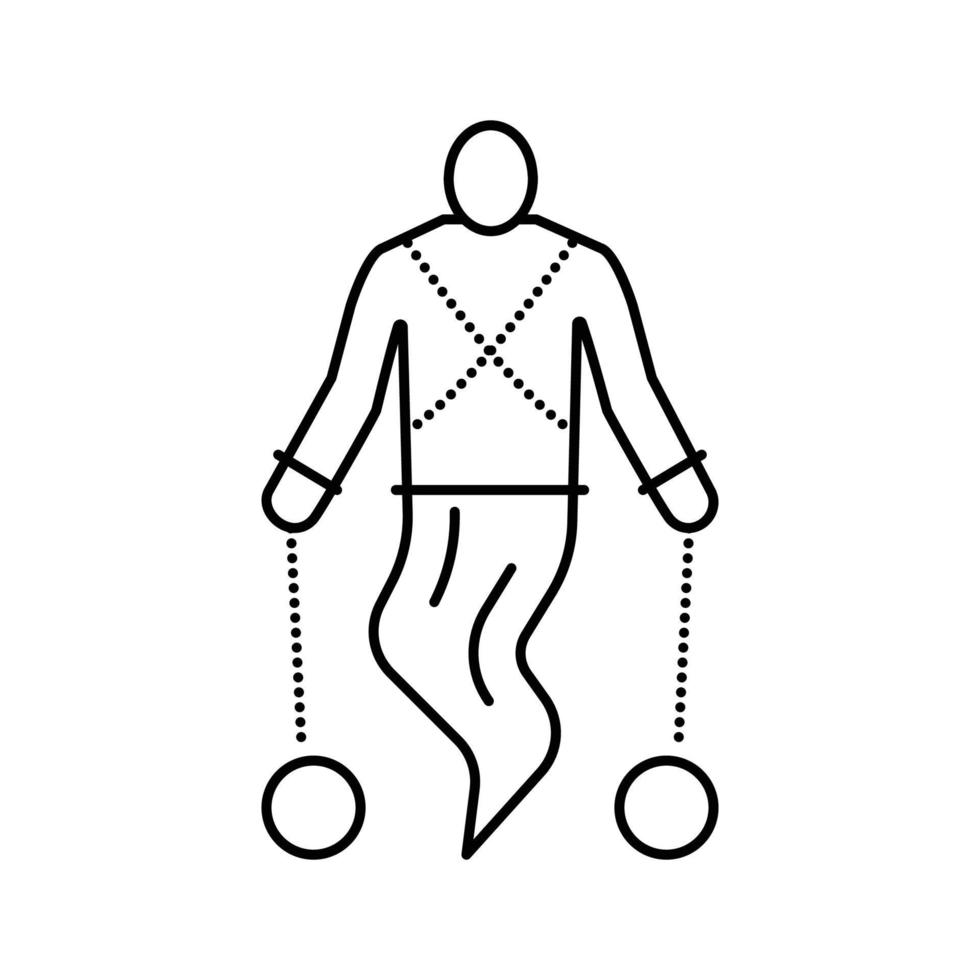 spirito fantasma linea icona vettore illustrazione