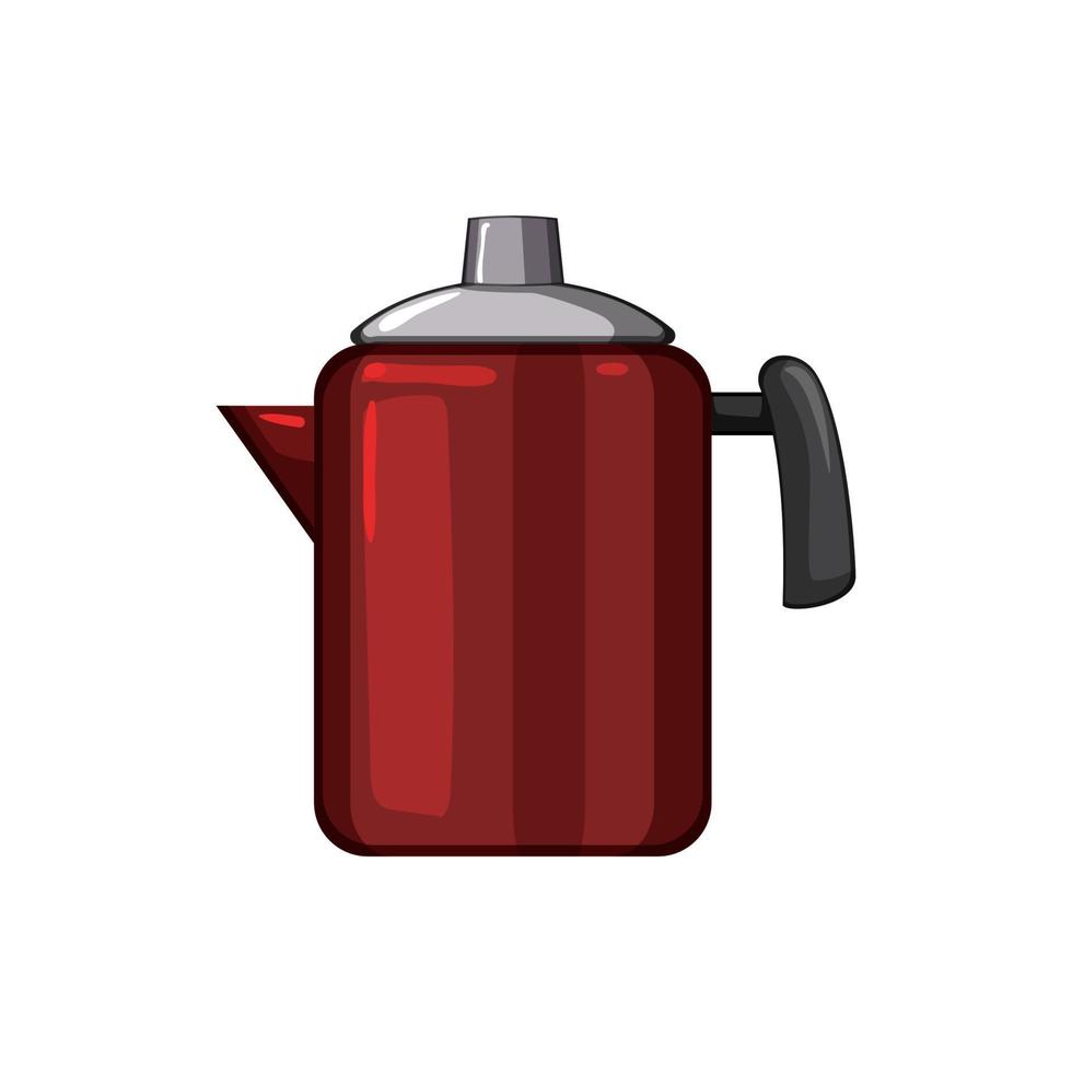 caldo percolatore pentola caffè cartone animato vettore illustrazione