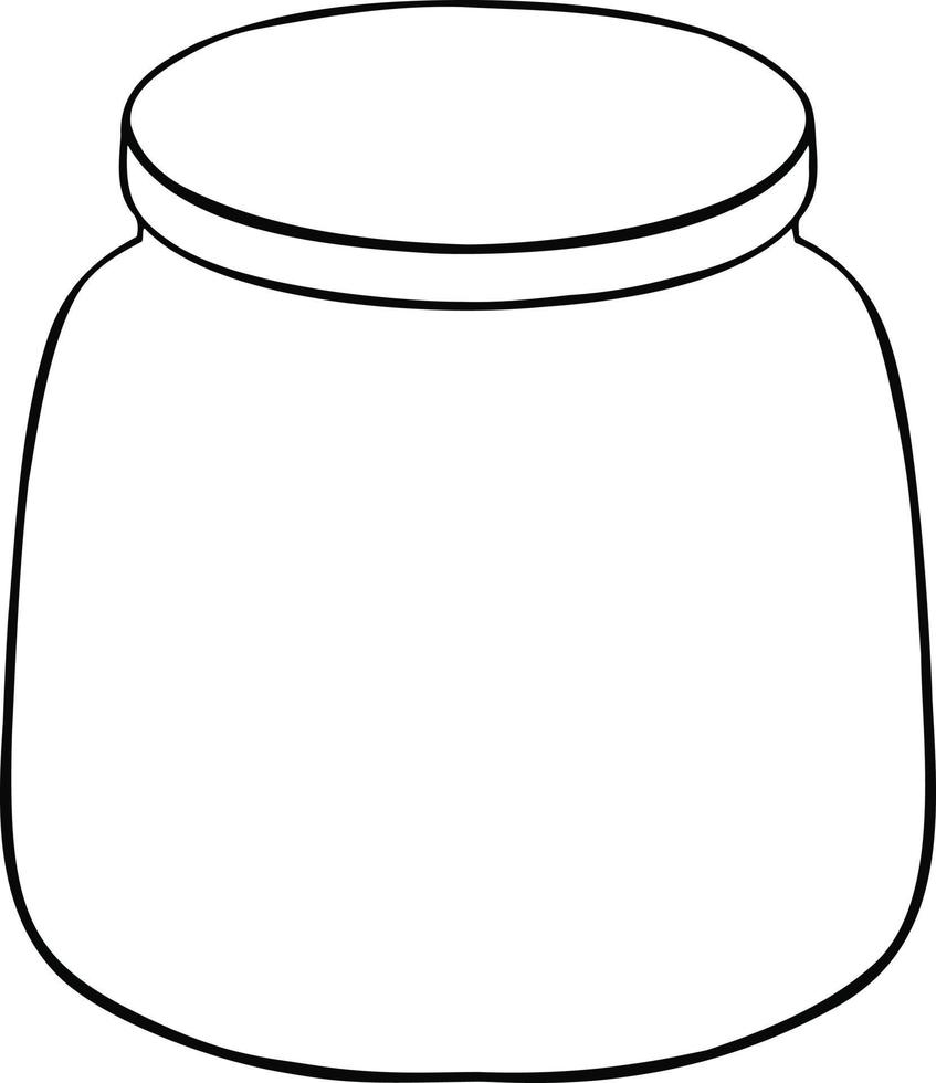 bianca sfondo, bicchiere vaso contorno illustrazione. alto qualità illustrazione vettore